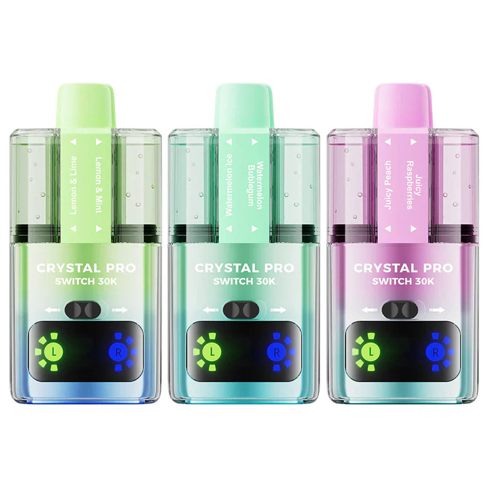 Crystal Pro Switch 30K Puff Disposable Vape Pod Kit UK Vape Wholesale Crystal Pro Switch 30K Puff Disposable Vape Pod Kit UK Vape Wholesale