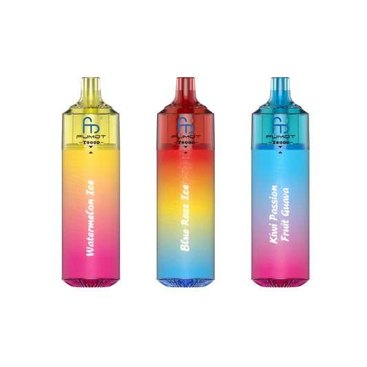 Box Of 10 RandM Fumot T9000 Pro Max Prefilled Pod Kit