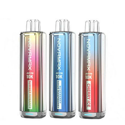 Box of 10's Juicy Pod Novamax 10000 Puff Prefilled Pod Kit