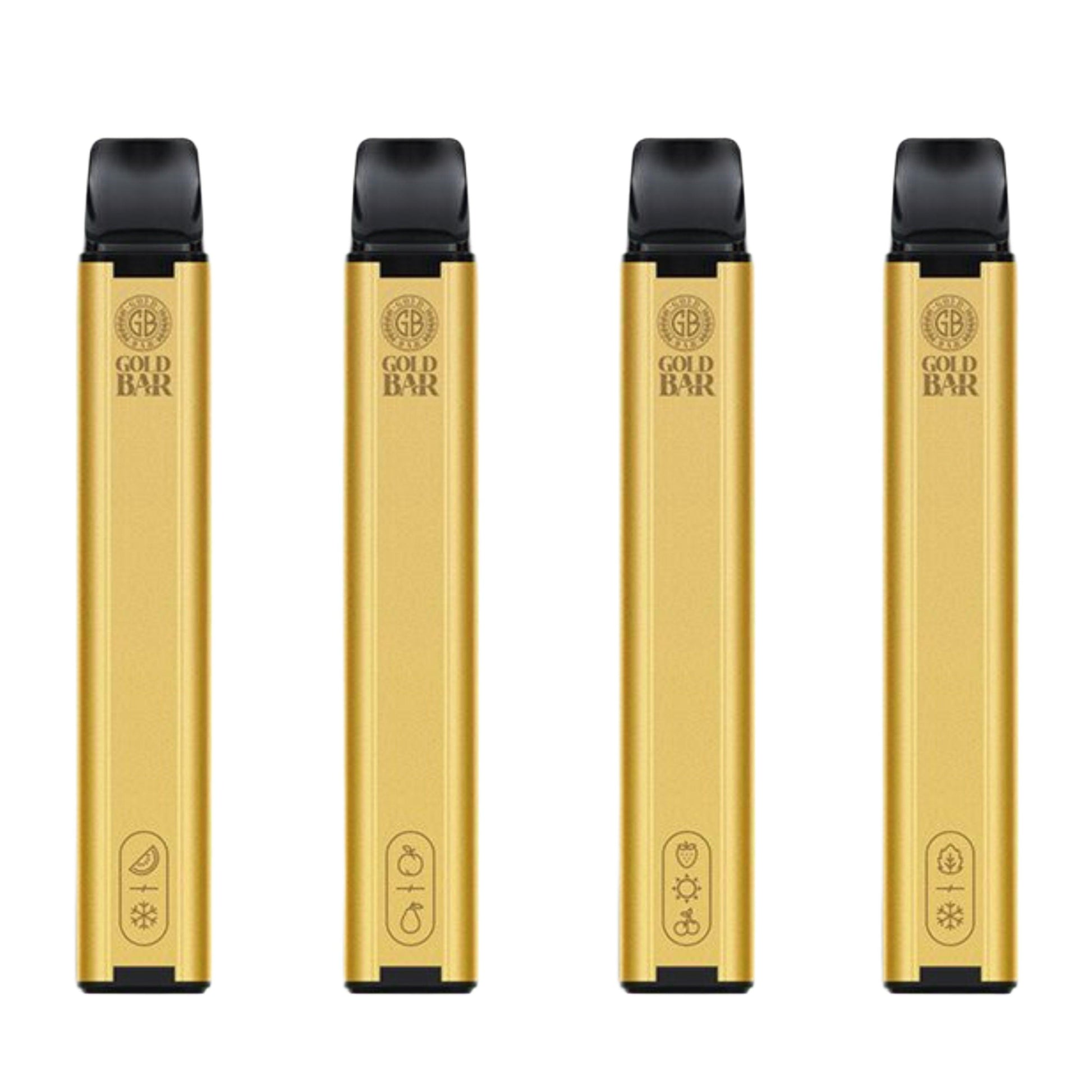 Box Of 10 Gold Bar 600 Puffs